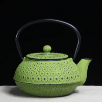 600mlTurtle shell kettle cast iron teapot for brewing tea and boiling water, home decoration, with h