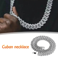 45CM Kalung Hip Hop Unisex Kalung Rantai Perak Anti Karat Kalung Pria Wanita Keren Aksesoris Fashion