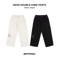 GROD Double Knee Pants (White / Black)