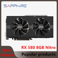 SAPPHIRE RX 590 580 8GB Graphics Cards GPU Radeon RX580 RX590 GME 8GB Nitro AMD Video Card Desktop PC Screen Computer Game Map