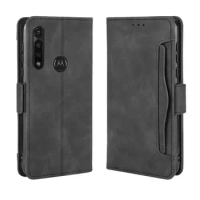 For Motorola Moto G Power Case 6.4 inch Multi-card slot Leather Book Flip Design Wallet Case Soft Cover For Moto G Power