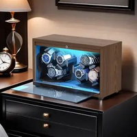 Kotak Jam Tangan Putar Otomatis Watch Winder Display Mesin Kotak Box Alat Pemutar Jam Tangan Otomati