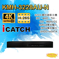 昌運監視器 KMH-3228AU-N H.265 32路 DVR 數位錄影主機 4K高畫質 可取DUHD【APP下單跨店最高22%點數回饋】