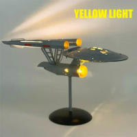 Star Trek Enterprise 1:1000 Model Aircraft Light Starship Flying Saucer Night Light Collectible Model Decor Metal Ornaments