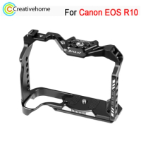 PULUZ Video Camera Cage For Canon EOS R10 Camera Aluminum Alloy Stabilizer Rig Cage