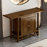 新中式實木玄關柜可簡易供桌現代客廳佛龕香案家用簡約佛臺