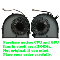 OEM Laptop P64W 15W 15X CPU GPU FAN For Gigabyte For AERO 15 15W 15X BS5005HS-U2M BS5005HS-U2N For AERO 14 New