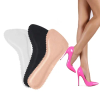 2PCS Self-adhesive Sandals Insoles Antislip Sweat-absorbent High-heeled Shoes Non-slip Stickers Seven-point Pads Soft Bottom