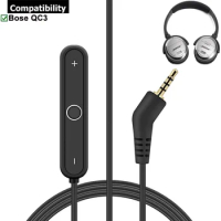 Bluetooth 5.0 Handsfree Music Receiver Wireless Stereo Audio Adapter for Bose QC3 QuietComfort 3 Headphones