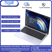 Intel Celeron J4105 Windows 11 Russian laser carved keyboard laptop Business Laptops 14 Inch IPS FHD dual-band WiFi 6G+256G/512G