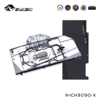Bykski GPU Water Cooling Block For INNO3D RTX 3090 3080 ICHILL, Graphics Card Liquid Cooler System, N-ICH3090-X