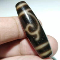 Natural Agate Dzi Beads Seven-eyed Green Dana Special Rare Ruyi Two-eyed Loose Accessories Man Woman Jewelry DIY Material
