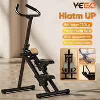 SKY - VEEGO Mesin Panjat Stepper Panjat Tangga Pendaki Kardio Lipat Peralatan Kebugaran Hitam-UP