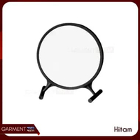 Cermin Make Up Kaca Bulat Meja Rias Standing Mirror Beauty Kaca Dekorasi Estetik Minimalis HITAM - N