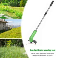 Electric Grass Trimmer Handheld Garden String Cutter Pruning Mini Lawn Mower