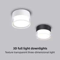LED downlight stereo transparent ceiling light 7W/9W12W15W18W/20W Kitchen bedroom living room household ceiling light