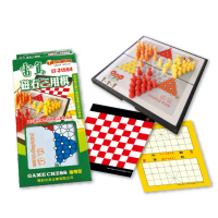 【雷鳥】磁石三用棋（象棋/西洋棋/跳棋） /付 LT-31504
