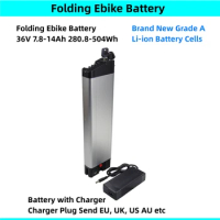 16 Inch 20 Inch Folding Electric Bike Battery 36V 7.8Ah 9Ah 10Ah 10.4Ah Li-ion Battery for Moma E-16 E16 Teen Folding Bike