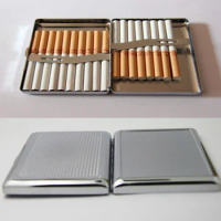 12Pcs Blank 20 Cigarette Box Case Stainless Steel Tobacco Tube Storage Pocket Box Holder Handy Portable DIY- Free Shipping