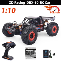 80km/H RC Car 1/10 ZD Racing DBX-10 Desert Truck 4WD RTR Remote Control Frame Off Road Buggy Brushless rc cars for adults toys