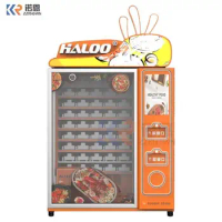 Hot Food Vending Machine With Dual Microwave High Efficiency Heating