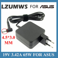 19V 3.42A 65W 4.5*3.0MM Charger Laptop adapter For ASUS UX481 UX481FL UX480 UX480FD X755J P553UJ PU301LA Zenbook UX21 UX31A U38N