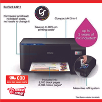 ( PROMO ) Epson Printer L3211 Inkjet All-in-One Print Scan Copy Garansi Resmi Indonesia Network Read