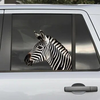 Zebra car sticker , Zebra sticker, Zebra window decal