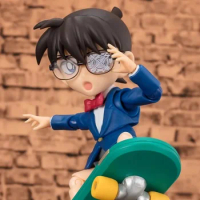 Bandai Detective Conan Edogawa Conan'S Solution Anime Action Figure Movable Model Garage Kit Cartoon Peripheral Children Gifts