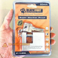 Gembok Kotak 60mm Gudang Warehouse BLACKFOOT Pabrik Panzer Padlock GT.7.3.60WL