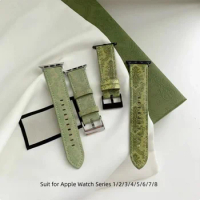 New Style Leather Strap for Apple Watch 8 7 6 SE 5 4 3 2 1 Fashion Sport Watch Band for IWatch 38mm 42mm 40mm 44mm 45mm 49mm