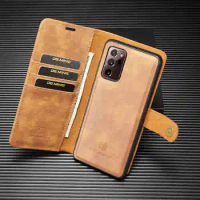 2 in 1 Case For Samsung Galaxy Note 20 Ultra Case Note 10 Plus Cover PU Leather &amp; Magnetic Etui Coque For Samaung Note 8 9 Cases