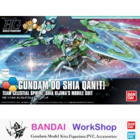 Bandai Original 1/144 HGBF OO Shia Qan[t] Action Figure Assembly Model Kit Collectible Gifts