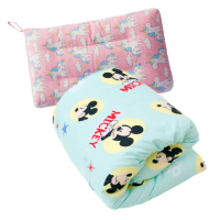 【I-JIA Bedding】迪士尼兒童兩用被/四季被+100%純棉親膚透氣可水洗兒童枕(超值組)