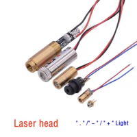 3V5V Laser Diode 6/9/12mm Dot Shaped Cross Red Green Laser Head Infrared Module