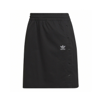 Adidas 短裙 Always Original Skirts 女款 黑 休閒 鬆緊 排扣 三葉草 愛迪達 HF2023