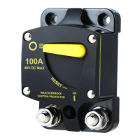 Circuit Breaker Fuse Reset 12-48V Dc Car o Amplifier Circuit Breaker Waterproof, 100A