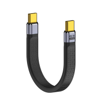 Cáp USB C sang USB C, Dây ngắn, Dây nam đến nam, Sạc nhanh 240W, Dây 8K, Video 40Gbps, Dây dữ liệu b
