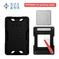 XZZ Laptop BGA Reballing Stencil Platform GTX1050 RTX1060 RTX2060 Tin-Planting Table with Magnetic Base Stencil Repair Tool Kit