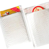 10pc Office Stationery Paper White Envelope Paper Bubble Bag Foam Collision Postage Delivery Bag Closet Organizer Storage Bags