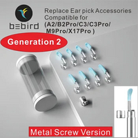 Bebird Replace Ear Tips For M9 Pro,X17 Pro,A2,B2Pro,C3,C3Pro,R1,R3,X3,T15,D3 Pro Ear Cleaner Replacement Kits Accessory