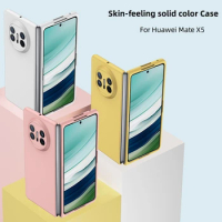 For Huawei Mate X5 X3 Case Luxurious solid color skin-like folding Back Cover For Huawei Mate X 5 3 Funda HuaweiMateX5 Bumper