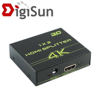 【最高22%回饋 5000點】  Digisun HDMI 4K2K 一進二出分配器 UHD  v1.4