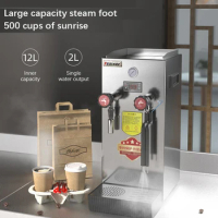 3in1 Fully Automatic Water Heating Machine Electric Coffee Steam Milk Frother Tea Brewer 2200W 12L Hot Water Dispenser Boiler