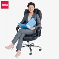 Deli office chair liftable swivel chair boss chair bedroom chair computer chair home sedentary comfortable simple