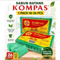Sabun Cuci Barang Cap Kompas 1Pack isi 26batang