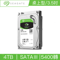 Seagate希捷 新梭魚 4TB 3.5吋 SATAIII 5400轉桌上型硬碟(ST4000DM004)