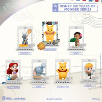 Disney'S 100th Anniversary Celebration Disney Original Blind Box Dumbo Ariel Stamp Collection Figure Decoration Figurines