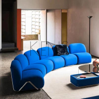 沙發 沙發椅 輕奢北歐小戶型客廳現代簡約設計師拼接模塊多人沙發組合貴妃躺椅