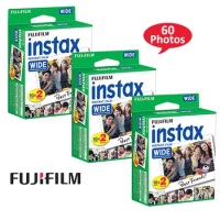 Genuine 5 Inches Fujifilm Instax Wide Film 10/20/40/60/100 Sheets White Edg Photo For Fuji Instax Wide 300 200 210 100 Camera